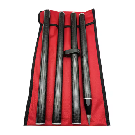 Carbon fibre 2m 4-piece survey pole for prism and GNSS survey