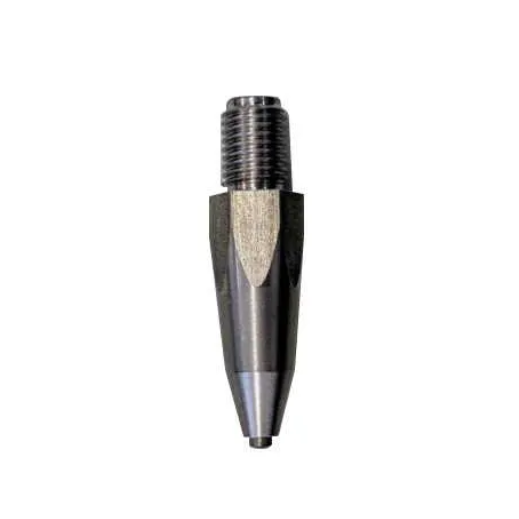 Prism pole tip PN replacement tip with durable threaded fitting for surveying prism poles