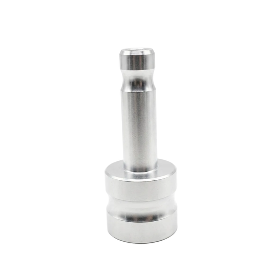 Aluminum spigot adapter with 5/8 inch thread for surveying equipment
