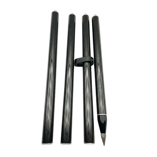 Carbon fibre 2m 4-piece survey pole (PN: CBPP-04) for prism and GNSS surveying applications