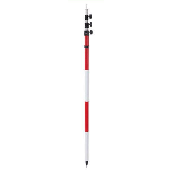 Fiberglass telescopic survey pole PN-TSF-5.0 for surveying, construction and GPS applications